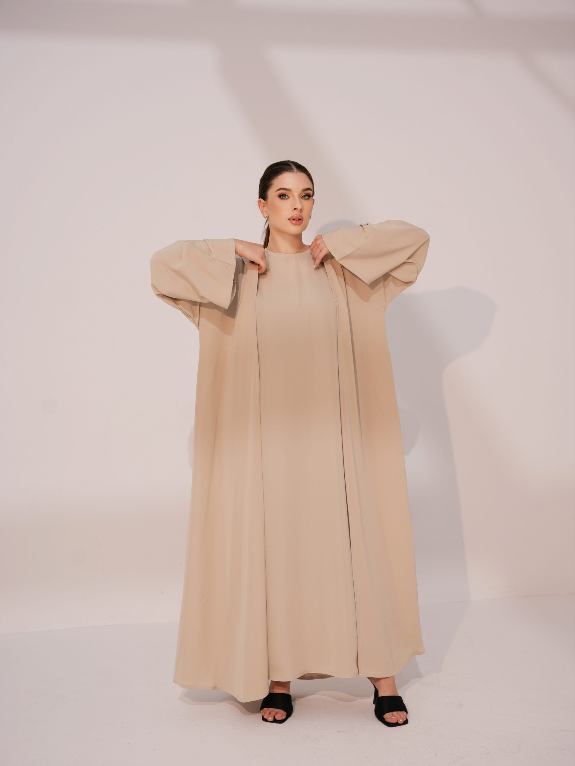 Classic 2 Piece Open Abaya